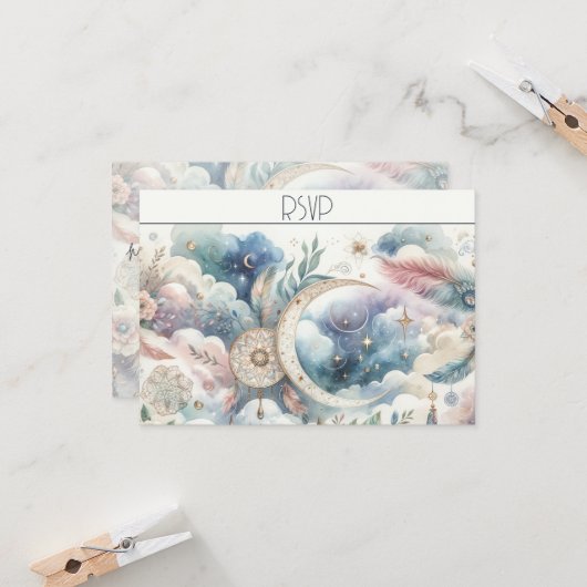 青金ゴールド天月応答カード (正面/裏面インサイチュ)