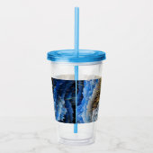 青金ゴールド抽象芸術の3D効果パーソナライズされた2 アクリルタンブラー (右)