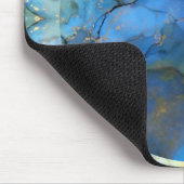 青金ゴールド抽象芸術サイエンスフィクション地球 マウスパッド (コーナー)