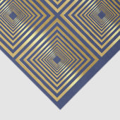 青金ゴールド正方形パターンギフトラップティッシュペーパー 薄葉紙 (詳細)