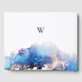 青金ゴールド水結婚色 ゲストブック (裏面)