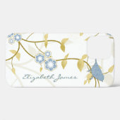 青金ゴールド白鳥フローラ Case-Mate iPhoneケース (裏面 (横))