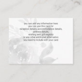 青金ゴールド結婚フローラ エンクロージャーカード (裏面)