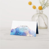 青金ゴールド結婚水色座席表 プレイスカード (裏面)