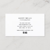 青金ゴールド縁どモダンプロフェッショナル 名刺 (裏面)