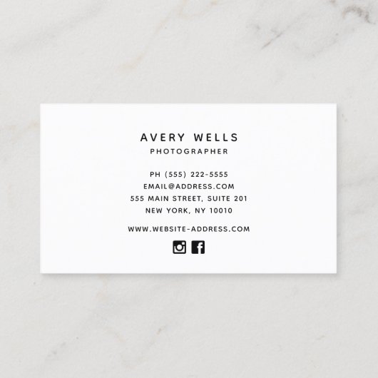 青金ゴールド縁どモダンプロフェッショナル 名刺 (裏面)