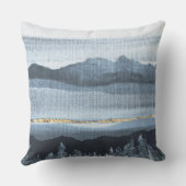 青金ゴールド風景布質枕 アウトドアクッション (裏面)