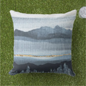 青金ゴールド風景布質枕 アウトドアクッション (芝生)