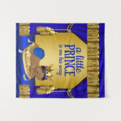 青金民族王子ベイビーシャワー背景 タペストリー (正面(横))