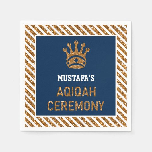 青金王冠 アキカ 紙製品 スタンダードカクテルナプキン (正面)