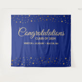 青金！2024年卒業おめでとう！ タペストリー (正面(横))