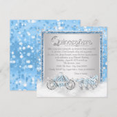 青銀のシンデレラプリンセス  キンセアニエラ 招待状 (正面/裏面)
