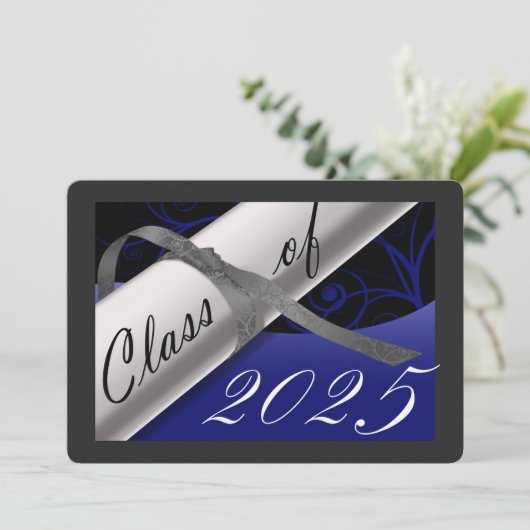 青銀の卒業発表 招待状 (スタンド正面)