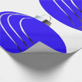 青銀クリスマスツリー球包み紙 ラッピングペーパー (角)