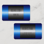 青銀ステンレス鋼 名刺 (正面/裏面)