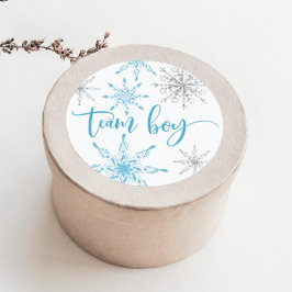 青銀チーム少年クラシック丸型ステッカー ラウンドシール