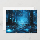 青銀河系はがきグリーティングカー芸術的ド シーズンポストカード (正面/裏面)