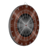 青銅および灰色ステンレス鋼メタル ダーツボード (正面左)