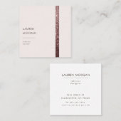 青銅とグリッターモダンの名刺 スクエア名刺 (正面/裏面)