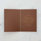 青銅エレガントと銀色の風船50誕生日 カード (内部)