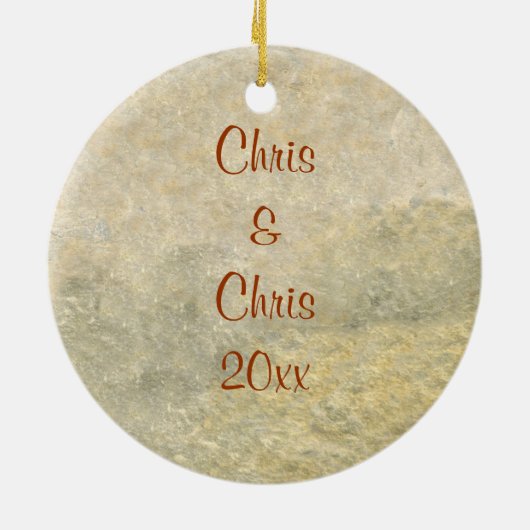 青銅カリメネナイアガレンシス三枚岩 セラミックオーナメント (裏面)