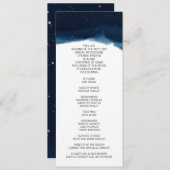 青銅グラデーション星付きネイビー結婚スカイ プログラム (正面/裏面)