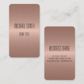 青銅ステンレス鋼の穴金属 名刺 (正面/裏面)