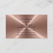 青銅ステンレス鋼 名刺 (裏面)