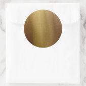 青銅ブラシフェイクメタルステンレス背景 ラウンドシール (バッグ)