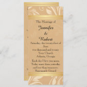 青銅モダンフローラ結婚式 プログラム (正面/裏面)