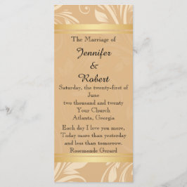 青銅モダンフローラ結婚式 プログラム