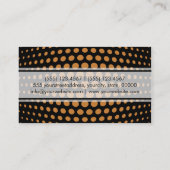 青銅モダン水玉模様模様 名刺 (裏面)