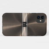 青銅光沢クールステンレス鋼メタル7 Case-Mate iPhoneケース (裏面(横))