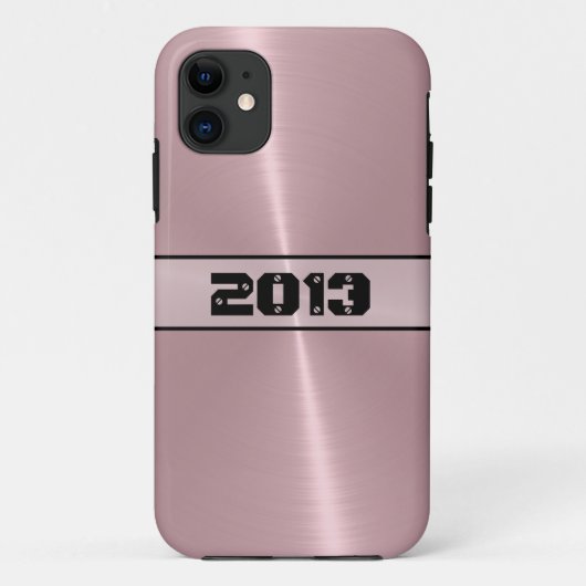 青銅光沢ステンレス鋼メタル2 Case-Mate iPhoneケース (裏面)