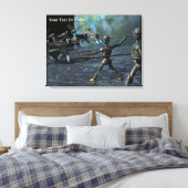 青銅器時代ロボット キャンバスプリント (インサイチュ (寝室))