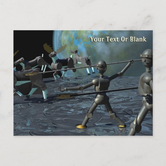 青銅器時代ロボット ポストカード (正面)