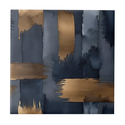 青銅抽象芸術 タイル (正面)