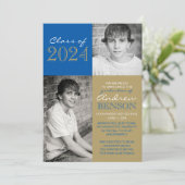 青銅王室の写真卒業のお知らせ 招待状 (スタンド正面)