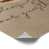 青銅白熱［赤熱］光を放つ灯素朴結婚の表看板 ポスター (角)