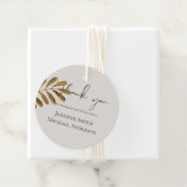 青銅素朴の葉結婚の感謝の好意 フェイバータグ (インサイチュ)