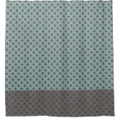 青銅素朴花模様 シャワーカーテン (正面)