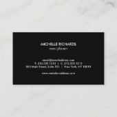 青銅紫モダングリッターグラデーション名刺 名刺 (裏面)