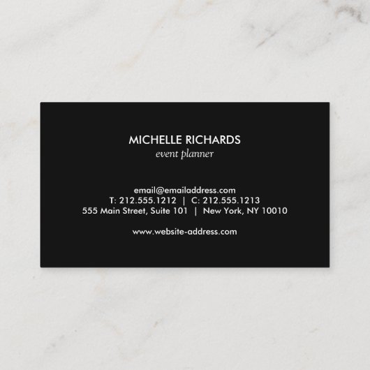 青銅紫モダングリッターグラデーション名刺 名刺 (裏面)