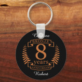 青銅結婚八周年8年 キーホルダー (正面)