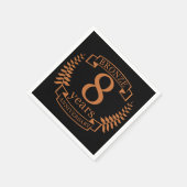 青銅結婚八周年8年 スタンダードカクテルナプキン (角)