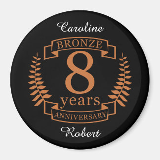 青銅結婚八周年8年 マグネット