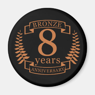 青銅結婚八周年8年 マグネット