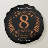 青銅結婚八周年8年 ラウンドクッション (裏面)