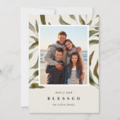 青銅色にされた枝|休日の写真カード シーズンカード (正面)