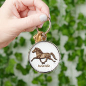 青銅色のアイスランド語 キーホルダー (手)